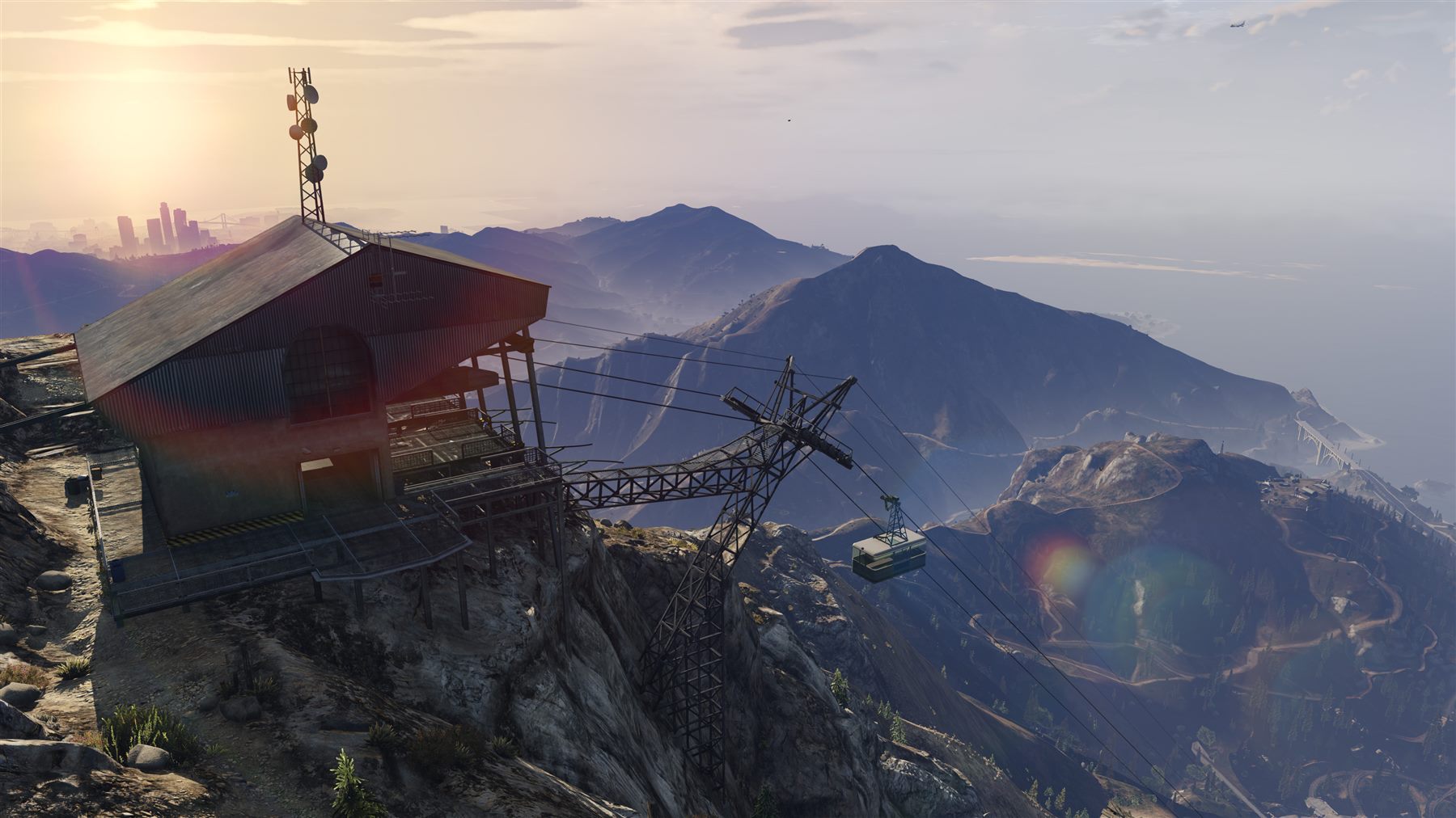 A cinematic view of Los Santos